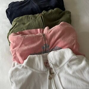 Set of 4 Juicy Couture tracksuit zip up jackets